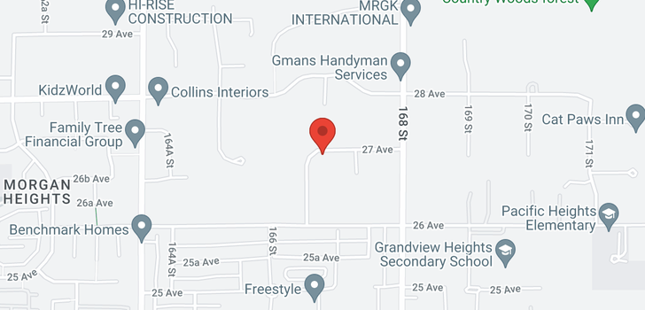map of 16658 27TH AVENUE